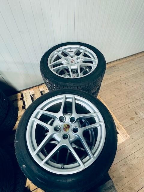 Porsche Turbo WINTERSET 4X velgen met Michelin pilot Alpin, Auto-onderdelen, Banden en Velgen, Banden en Velgen, Winterbanden