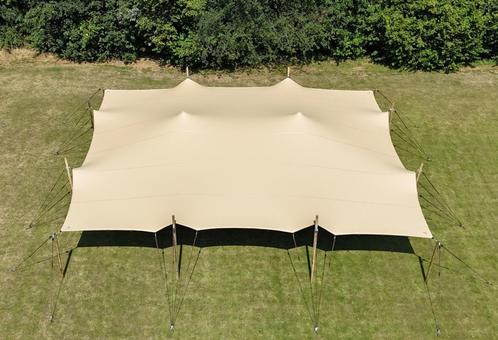 Te koop: Stretchtent 12,0 x10,0 (nieuw, 720gr/m2), Jardin & Terrasse, Tonnelles, Neuf, Autres types, 2 mètres ou plus, 8 mètres et plus