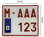 Plexi kentekenplaat 10x12 cm, Motoren, Accessoires | Overige, Ophalen of Verzenden