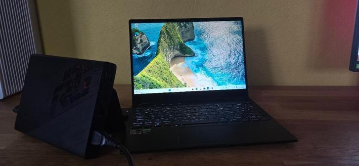 Asus Rog X13 Flow + 3080 eGPU dock, Computers en Software, Windows Laptops, Zo goed als nieuw, 13 inch, SSD, 4 Ghz of meer, 32 GB