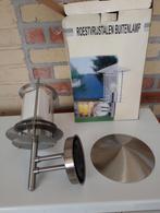 Inox buitenlamp, Tuin en Terras, Buitenverlichting, Ophalen, Gebruikt, Inox, Waterbestendig