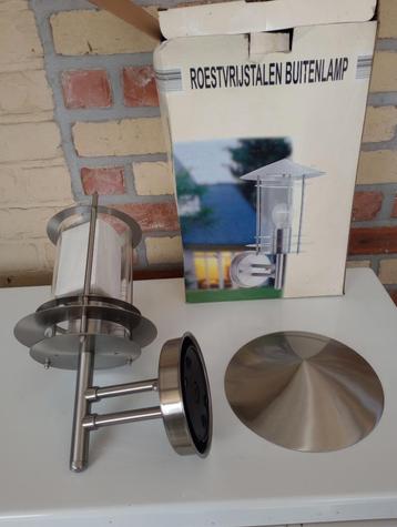 Inox buitenlamp beschikbaar voor biedingen