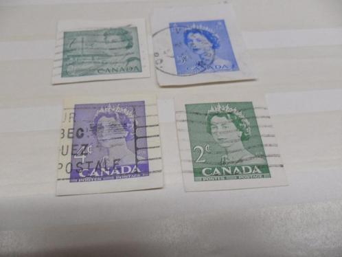 Canada 4 timbres oblitérés Elisabeth II état voir photos, Timbres & Monnaies, Timbres | Europe | Royaume-Uni, Affranchi, Enlèvement ou Envoi