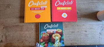 Lot de 3 livres "Chef Club" (Neufs) beschikbaar voor biedingen