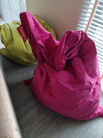Fatboy roze zitzak, Enlèvement, Comme neuf, Rose, Pouf