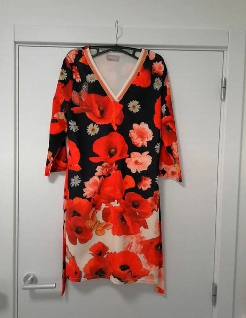 Jurk met klaprozen van Cassis, mt 38, Kleding | Dames, Jurken, Zo goed als nieuw, Maat 38/40 (M), Ophalen of Verzenden