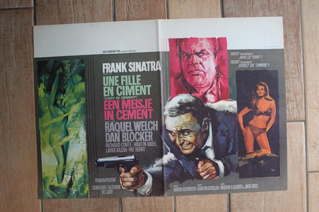 filmaffiche Frank Sinatra Lady In Cement filmposter, Verzamelen, Rechthoekig Liggend, Ophalen of Verzenden, Zo goed als nieuw