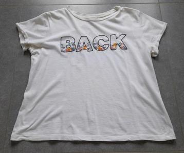 Witte T-shirt BACK beschikbaar voor biedingen