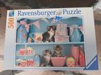 Puzzel “Katjes tussen de cupcakes” - Ravensburger - 500st, Ophalen, 500 t/m 1500 stukjes, Zo goed als nieuw, Legpuzzel