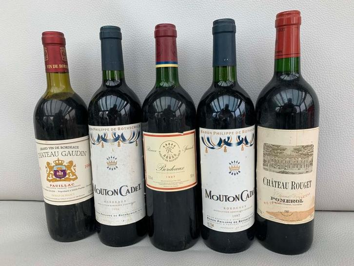 Wijn lot van 5 flessen, Verzamelen, Wijnen, Ophalen