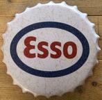 ESSO metalen vintage look flessendop decoratiebord - ø 40cm, Verzamelen, Merken en Reclamevoorwerpen, Nieuw, Reclamebord, Ophalen of Verzenden