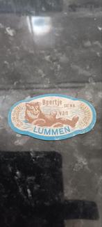 Oud bieretiket br beertje van Lummen, Verzamelen, Ophalen of Verzenden, Zo goed als nieuw