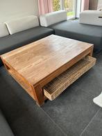 Table basse avec panier en osier, Maison & Meubles, 100 à 150 cm, Moins de 50 cm, Carré, 100 à 150 cm