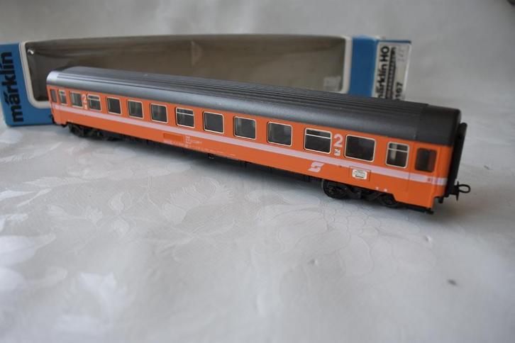 (9Q) HO personen wagon 4167, Hobby en Vrije tijd, Modeltreinen | H0, Zo goed als nieuw, Wagon, Wisselstroom, Märklin, Ophalen of Verzenden