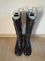 Zwarte hoge lederen laarzen (maat 40), Kleding | Dames, Schoenen, Hoge laarzen, Zwart, Ophalen of Verzenden, Gedragen