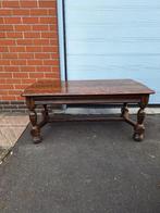 Stevige houten salontafel, Ophalen, Gebruikt, 100 tot 150 cm, 50 tot 75 cm