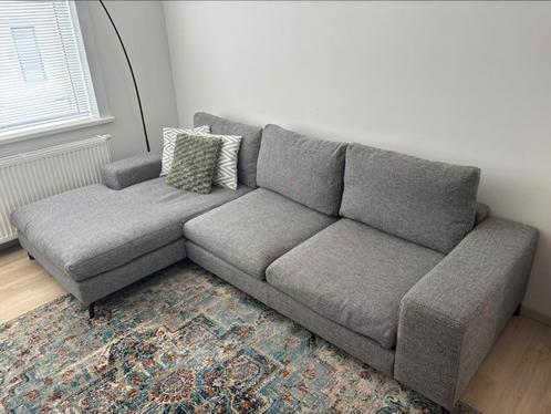Hoekzetel in grijze kleur, Huis en Inrichting, Zetels | Complete zithoeken, Gebruikt, Stof, Ophalen