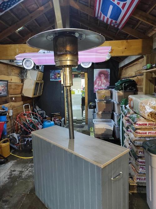 Terrasverwarmer met bar toog, Tuin en Terras, Terrasverwarmers, Zo goed als nieuw, Ophalen