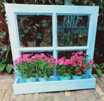 Brocante raam met plantenbak, Tuin en Terras, Planten | Tuinplanten, Ophalen of Verzenden
