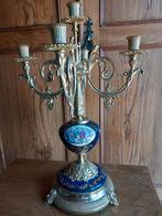 Grote Limoges kandelaar., Ophalen of Verzenden