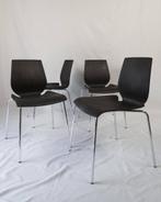 Lot de 4 chaises Zanotta élégantes et modernes, Comme neuf, Brun, Enlèvement, Bois