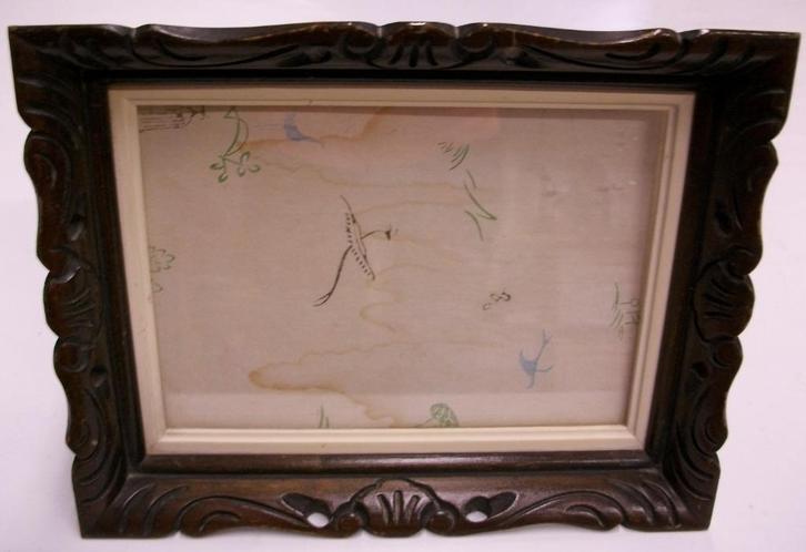 Te koop: Mooie oude houten brocante kader., Antiek en Kunst, Curiosa en Brocante, Ophalen