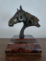 Zeer mooi metalen paardenhoofd., Antiek en Kunst, Kunst | Beelden en Houtsnijwerken, Ophalen of Verzenden