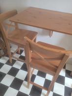 table pliante + 2 chaises hautes, Ophalen, Gebruikt