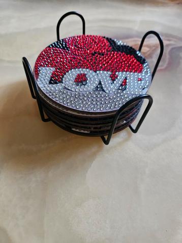 Ik hou van het schilderen van Diamond Coaster beschikbaar voor biedingen