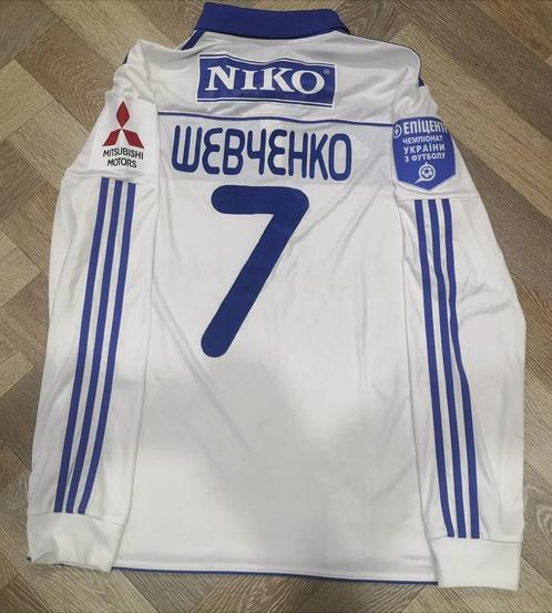 Dynamo Kiev 2012 home Shevchenko match worn Ukraine shirt, Sport en Fitness, Voetbal, Zo goed als nieuw, Shirt, Maat L