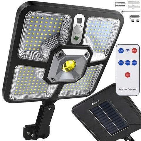 Solar tuinlamp 220 leds met sensoren en afstandsbediening, Tuin en Terras, Buitenverlichting, Nieuw, Accu, Bewegingssensor, Ophalen of Verzenden