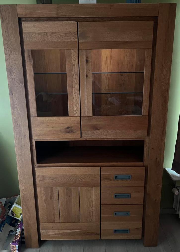 Vitrine kast henders & Hazel Santorini, Huis en Inrichting, Kasten | Buffetkasten, Zo goed als nieuw, 200 cm of meer, 100 tot 150 cm