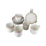 5 tasses et 6 sous-tasses Moka porcelaine Limoges, Antiquités & Art, Enlèvement ou Envoi
