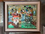 Schilderij Montmartre, Antiek en Kunst, Kunst | Schilderijen | Modern, Ophalen