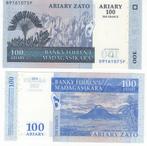MADAGASCAR 100 Ariary 2004 UNC p86, Postzegels en Munten, Bankbiljetten | Afrika, Ophalen of Verzenden, Overige landen, Los biljet