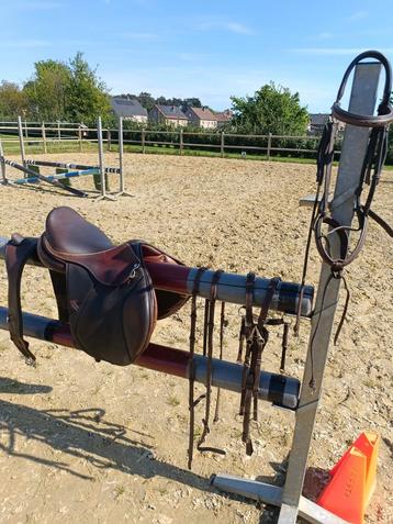 Zadel Greenfield met hoes martingaal hoofdstel singel teugel beschikbaar voor biedingen