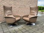 2 chaises de télévision Jori Nido Relax multi-move , grande, Leolux Rolf Benz Natuzzi Durlet Stressless Conform Himolla, Cuir