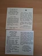2 Bidprentjes van Vlaamse Amerikanen 1976 en 1989, Verzenden, Bidprentje