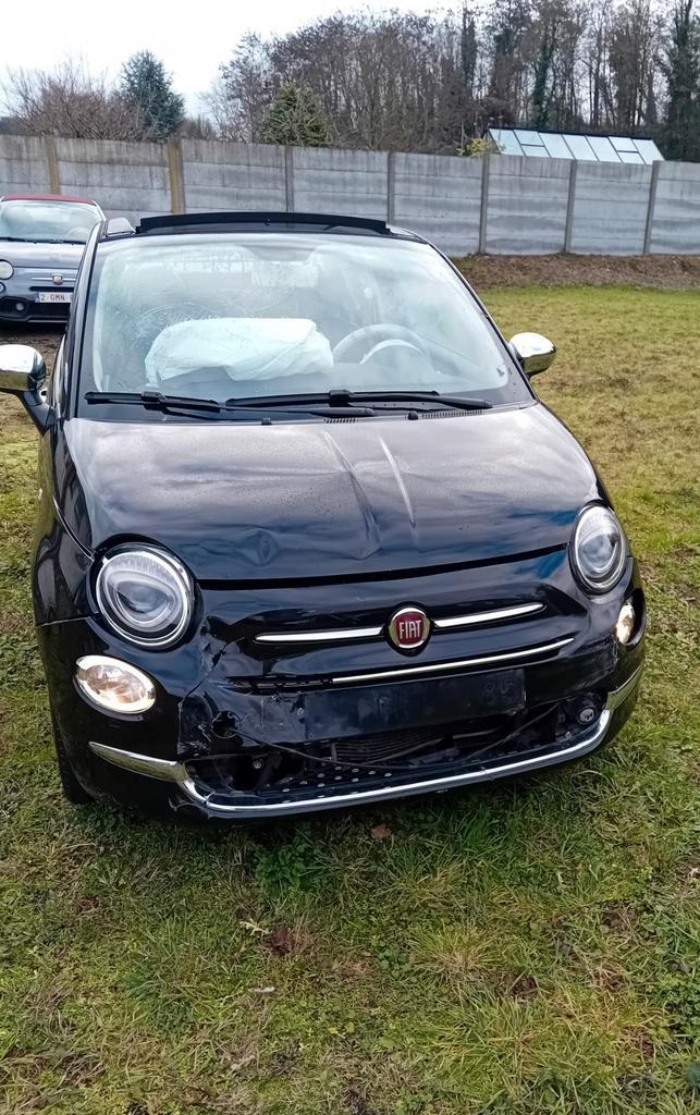 FIAT 5OO CABRIOLET TWINAIR 105PK! NIEUWSTE MODEL, BESCHADIGD, Auto diversen, Ongevalwagen, Fiat, Handgeschakeld, Benzine, Cabriolet