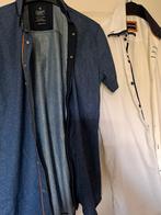nieuw hemd korte mouw M / S blauw en wit, Vêtements | Hommes, Comme neuf, Bleu, Enlèvement ou Envoi