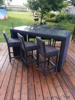 Table et chaise haute de jardin, Tuin en Terras, Tuinsets en Loungesets, Ophalen, Overige materialen, Gebruikt, 6 zitplaatsen