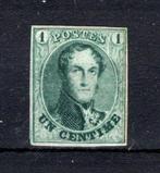 9 MH 1861 - Langwerpig medaillon (dun papier) COB 600 €, Postzegels en Munten, Ophalen of Verzenden, Postfris, Postfris