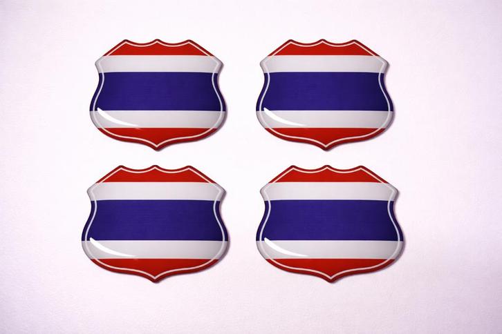 3D Thailand gel vlag stickers UV-bestendig, Verzamelen, Stickers, Nieuw, Overige typen, Verzenden