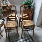 Oude stoelen, Vier, Gebruikt, Bruin, Hout