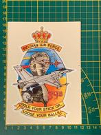 Sticker PROM 89B Belgian Air Force - F16, Ophalen of Verzenden, Luchtmacht, Overige typen