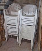 Plastieken tuinstoelen, Enlèvement, Utilisé, Synthétique, Empilable