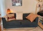 Zetel & bed Ikea blauw 1,80mx94cm, Huis en Inrichting, Ophalen, 150 tot 200 cm, Tweepersoons, Zo goed als nieuw