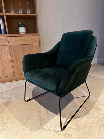 Design velvet fauteuil