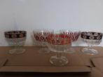 Lot verres à boire et à desserts vintage arlequin et italien, Ophalen, Zo goed als nieuw, Overige typen