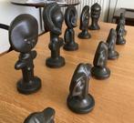 unieke schaakspelbeelden, Antiek en Kunst, Kunst | Beelden en Houtsnijwerken, Ophalen of Verzenden